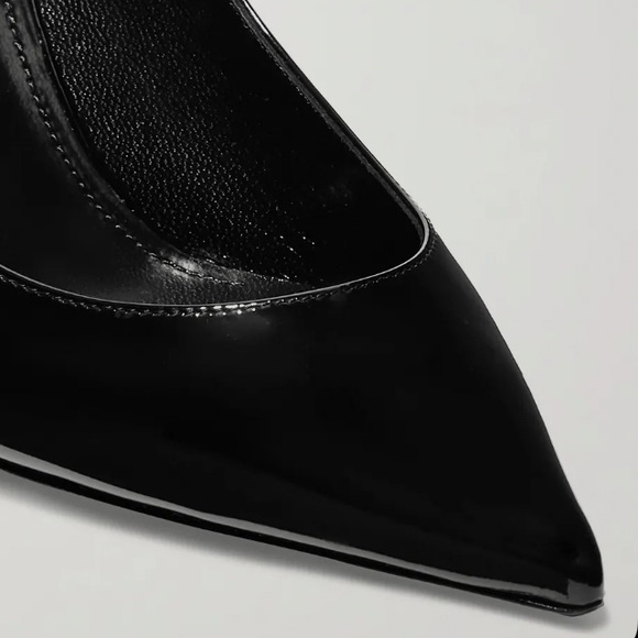🆕SAINT LAURENT ZOE PUMP 85mm BLACK PATENT LEATHER NEW IN BOX - Picture 7 of 8